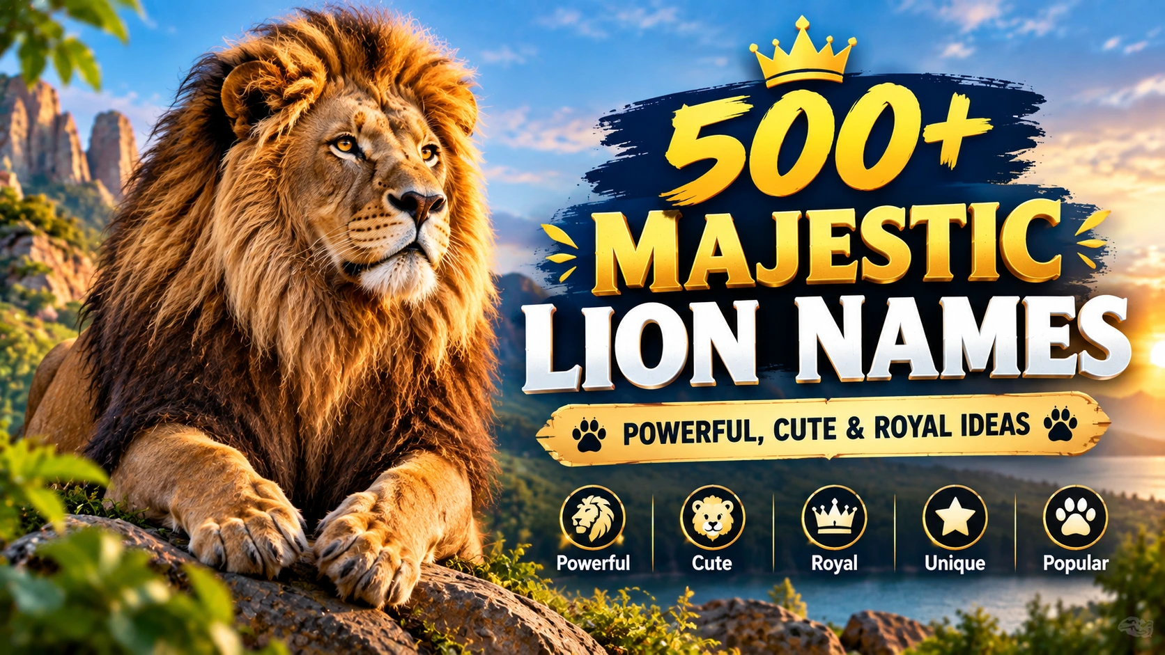 Majestic Lion Names: Powerful, Cute & Royal Ideas