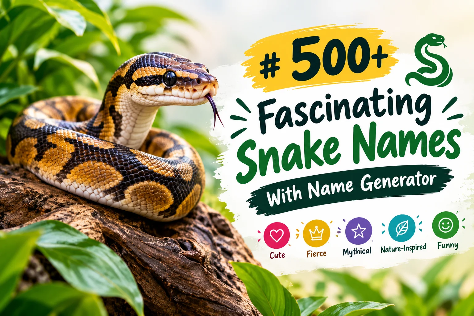 Fascinating Snake Names With Name Generator