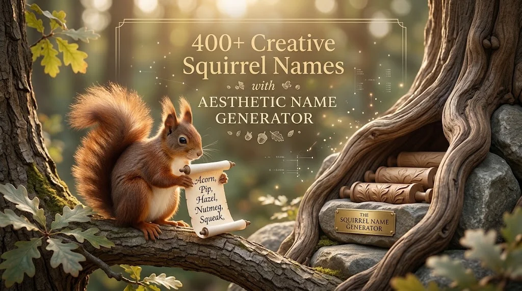 Creative Squirrel Names With Name Generator