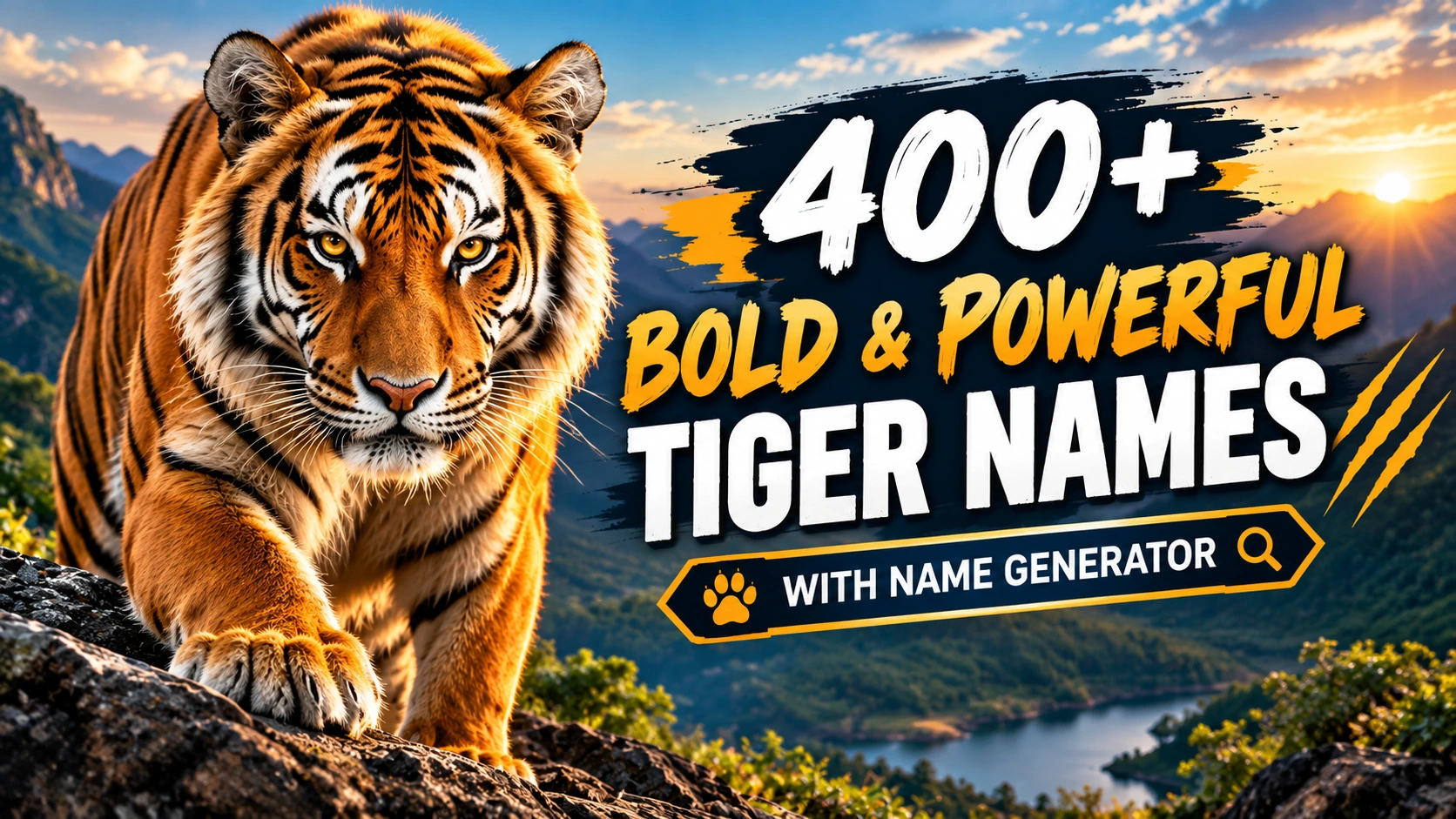 Bold & Powerful Tiger Names With Name Generator