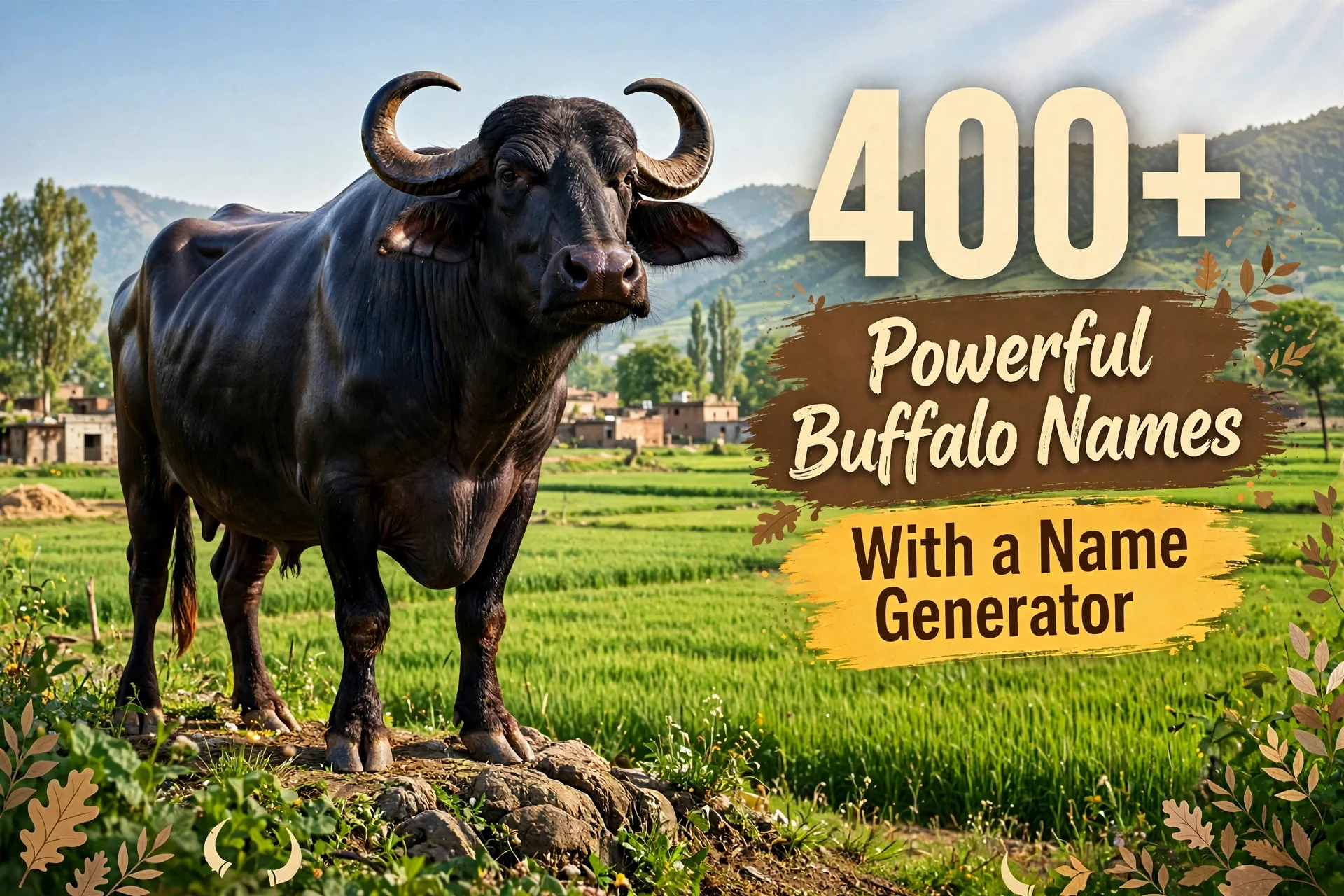 Powerful Buffalo Names With a Name Generator