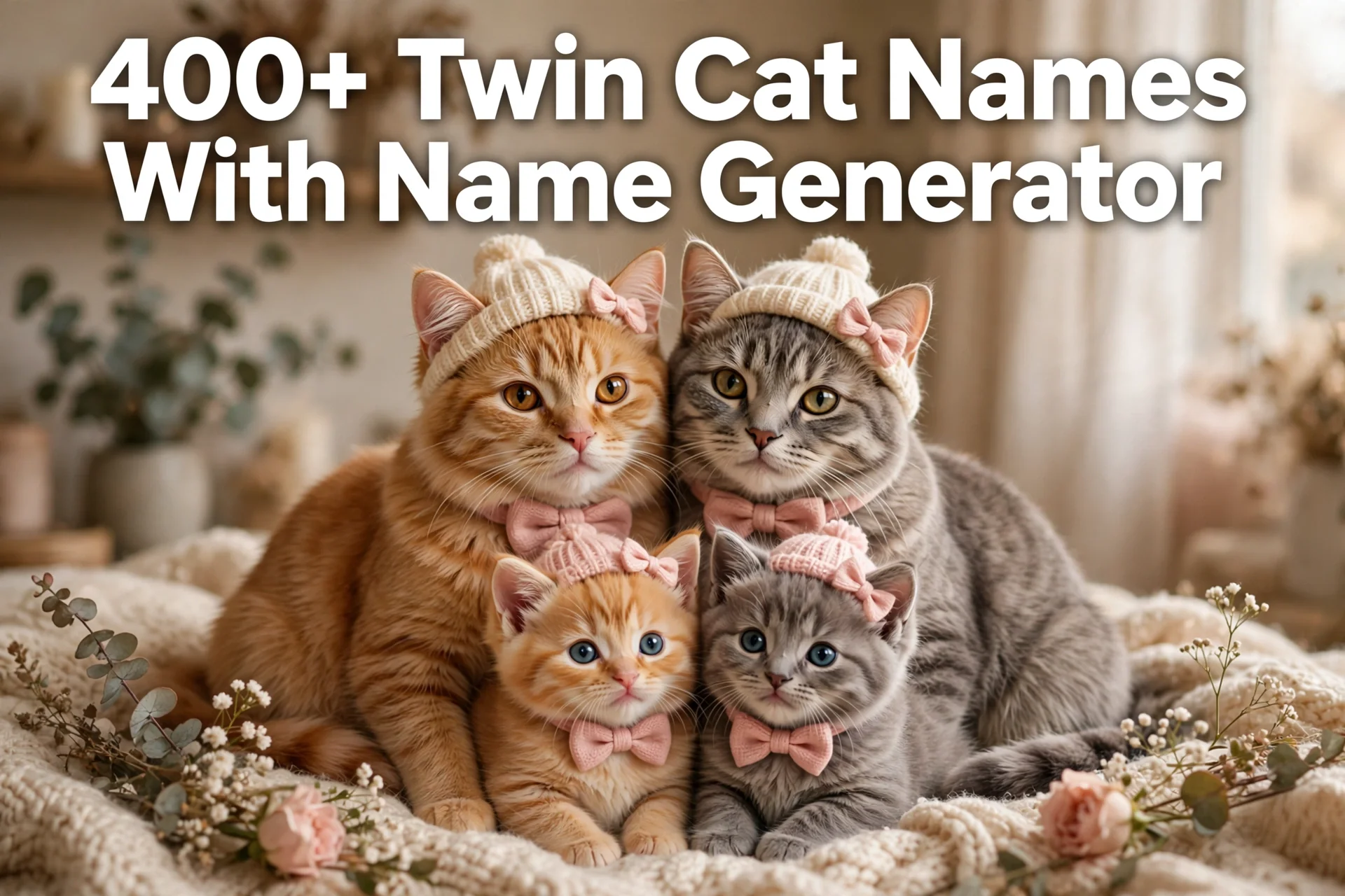 Twin Cat Names With Name Generator