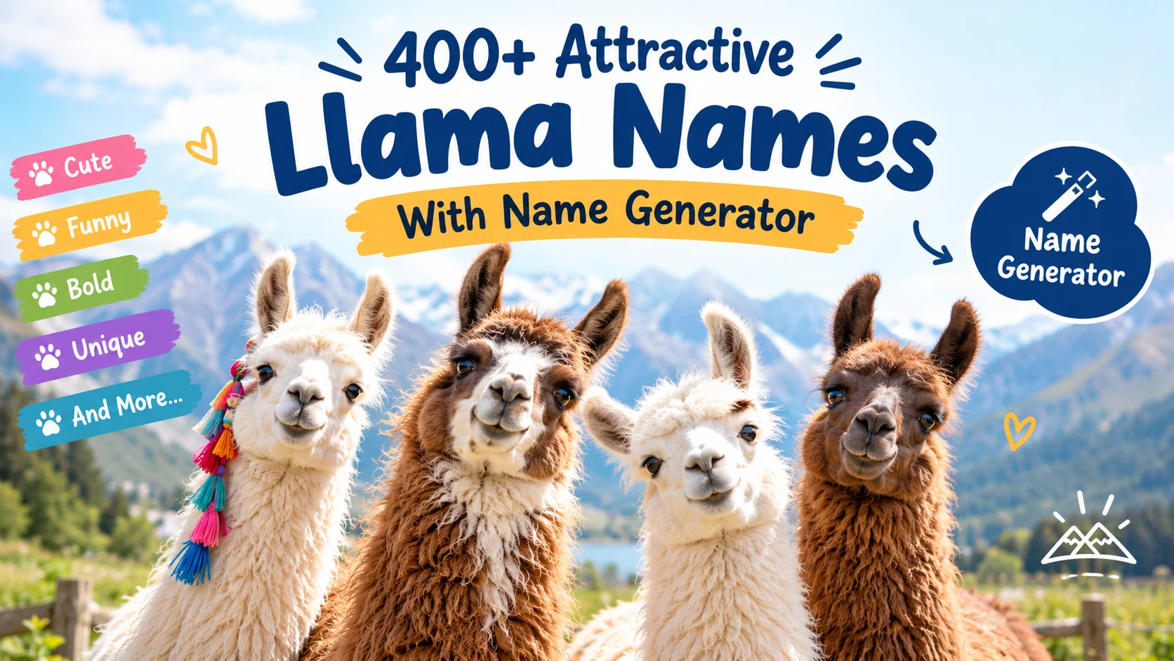 Attractive Llama Names With Name Generator