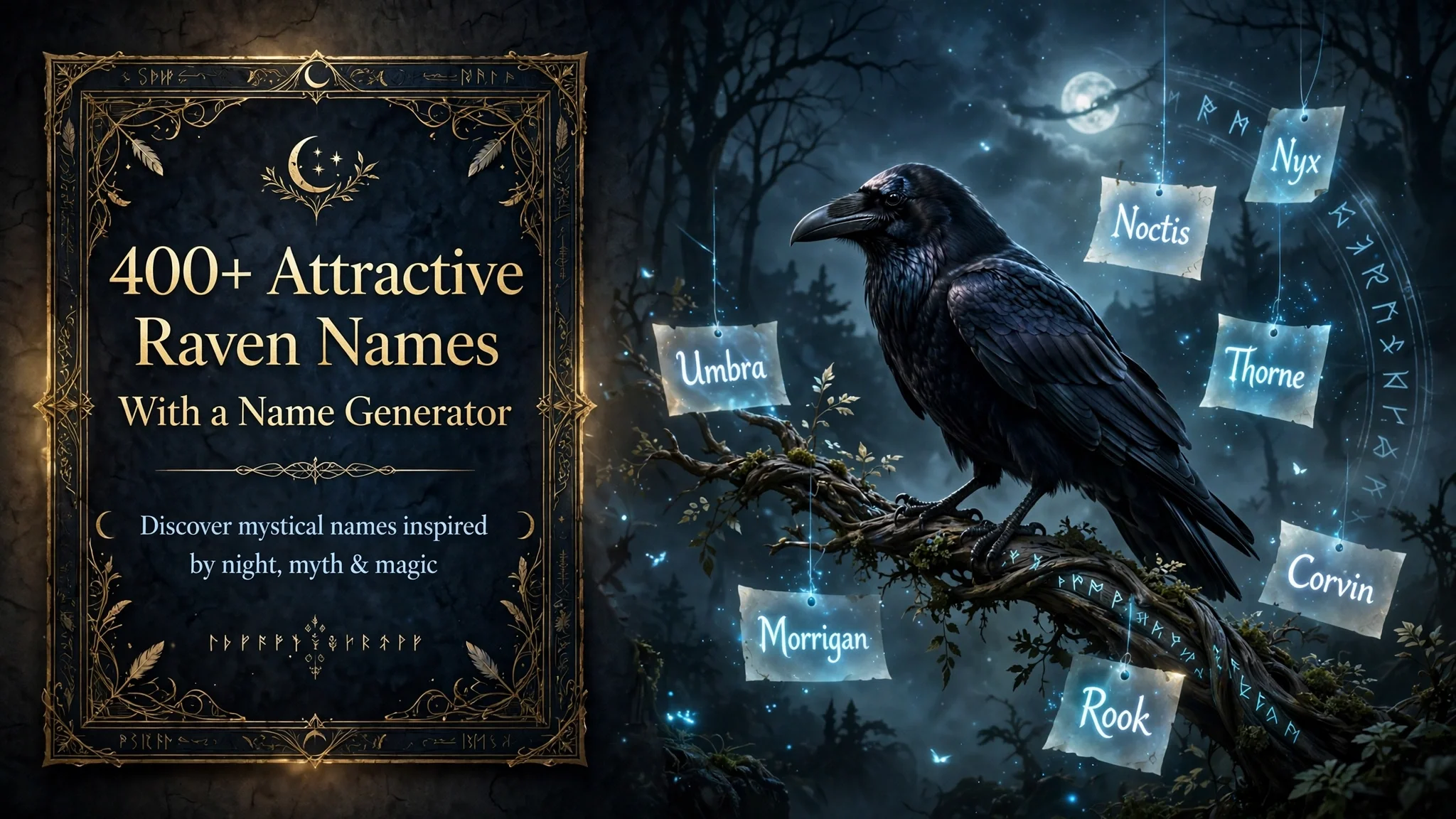 Attractive Raven Names With a Name Generator